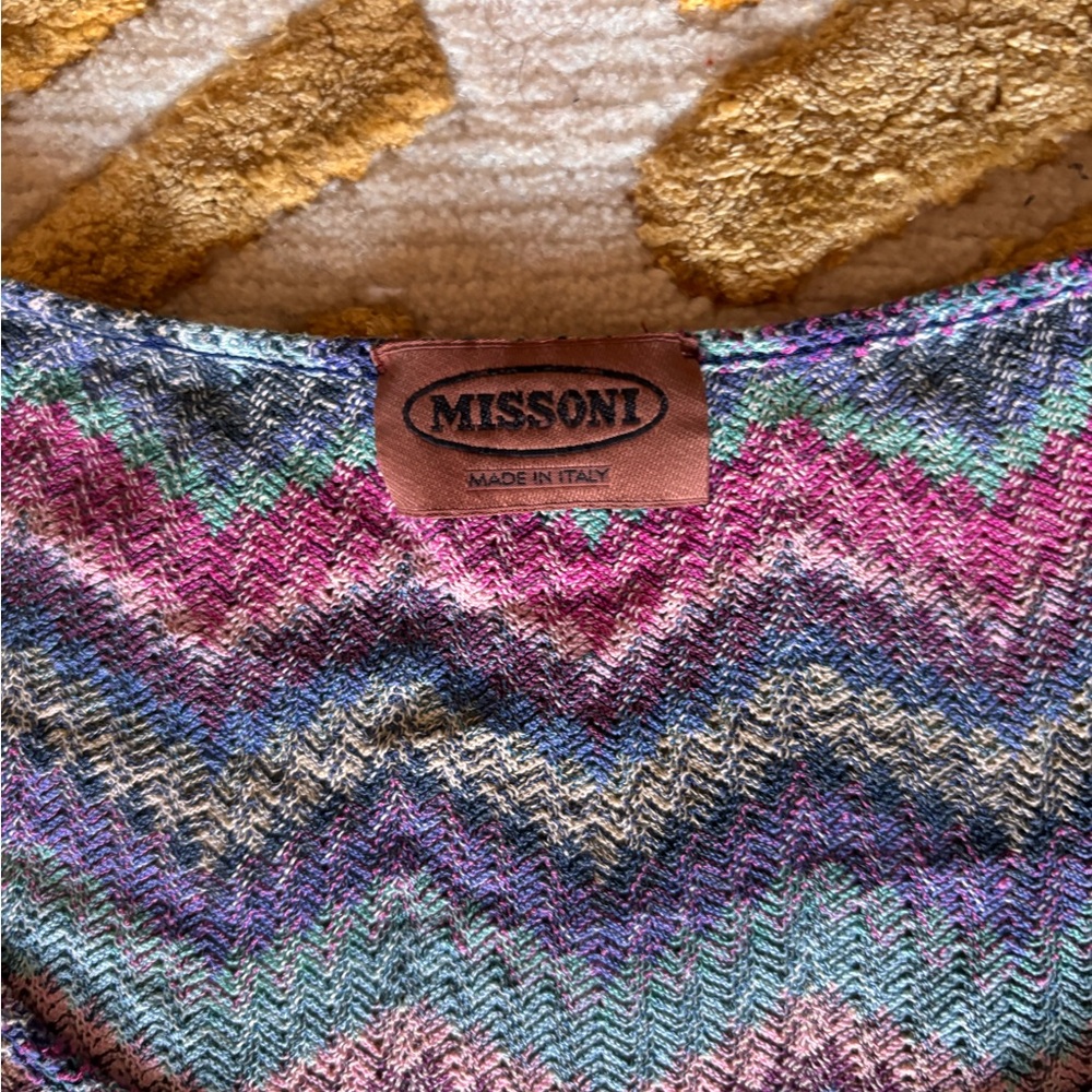Missoni Multicolor Zigzag Knit Top - Picture 2 of 4
